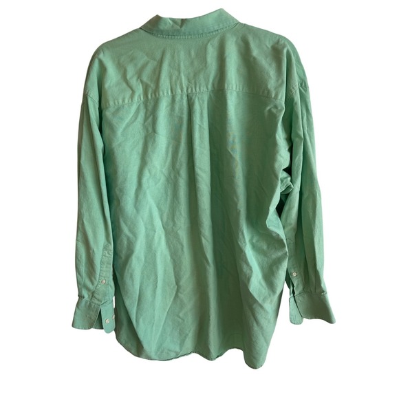 Nautica Mens Vintage Oxford Shirt Seafoam Green 100% Cotton 17 32/33 Long Sleeve - Picture 4 of 4